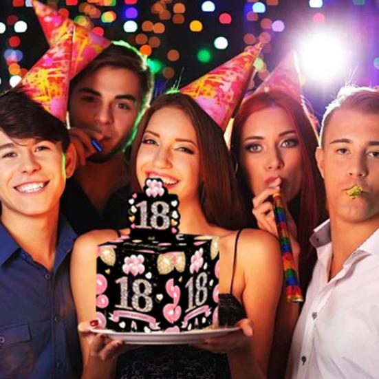 16th 21st Happy Birthday Money Box Surprise Pull Out Money Gift Box Cash Box Set Birthday Gift Money Holder for Kids Boys Girls