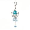 7pcs Elegant Angel Wing Charm Set Featuring Floral Factors and Faux Pearls for DIY Crafts and Accessories