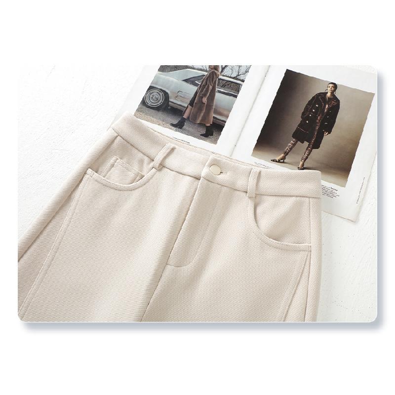 Brown straight wide-leg pants for women, 2026 new spring and autumn style, drapey suit pants, casual pants with a relaxed and casual feel