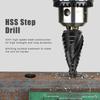 6-30mm Size Cone Step Drill Bit High Speed Steel Nitriding Step Drill Bit  Cut Holes