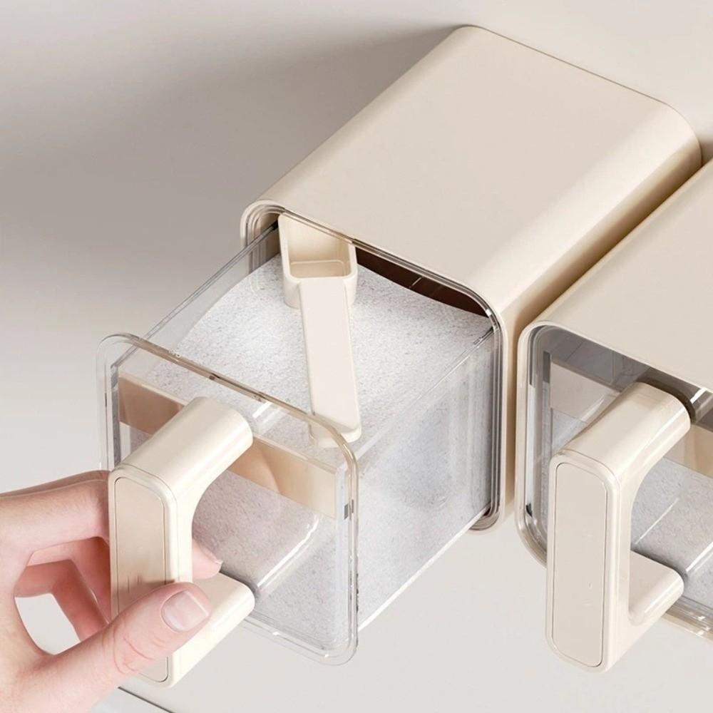 No Punch Spice Storage Rack Wall-Mounted Spice Storage Container Seasoning Boxes  Condiment Storage