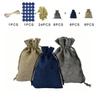 Christmas Gift Bags Calendar Countdown Jute Bag Advent Calendar Christmas Gift Bag Candy Storage Pouch DIY Christmas Gift Bag