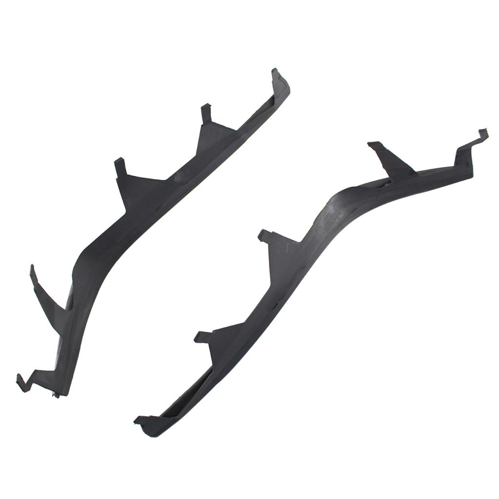 Left & Right One Pair Upper Headlight Cover Strips Replacement for BMW 3 Series E46 02 05(4 door)