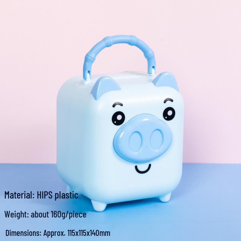 Adorable Piggy Plastic Coin Bank for Kids - Cartoon Savings Jar & Party Favor