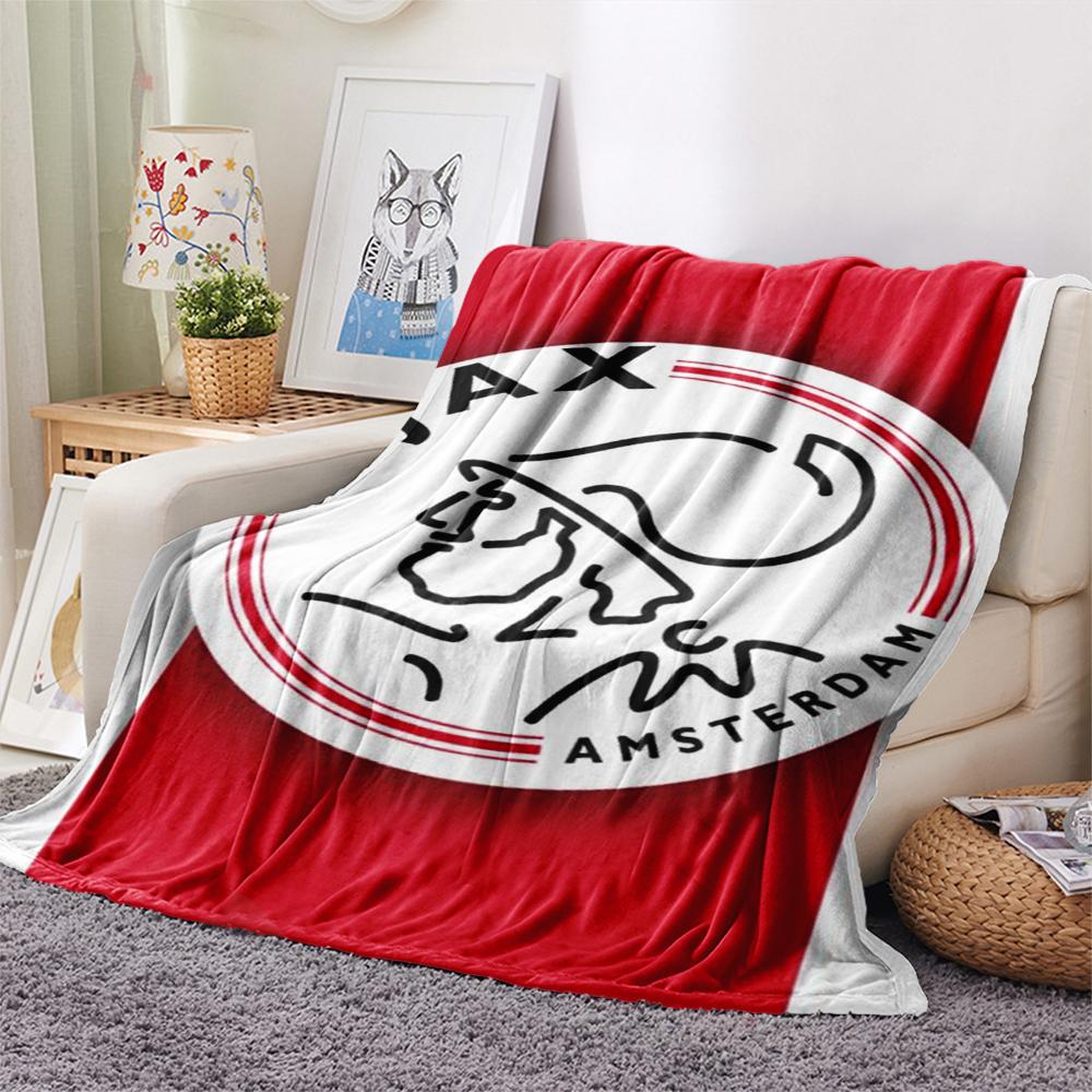 1pc Ajax Amsterdam Print Flannel Blanket, High Quality Comfortable for All Seasons, Home Decor, Warmth and Comfort, Perfect for Christmas Gifts07