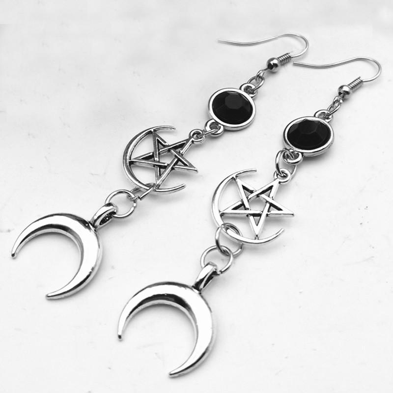 European Gothic Star Dagger Earrings – Supernatural Friendship Gift