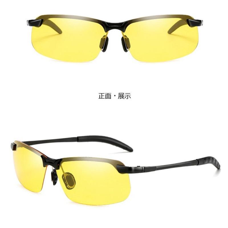 Men Photochromic Polarized Sunglasses UV400 Fishing Driving Chameleon Glasses Change Color Sun Day Night Vision Eyewear