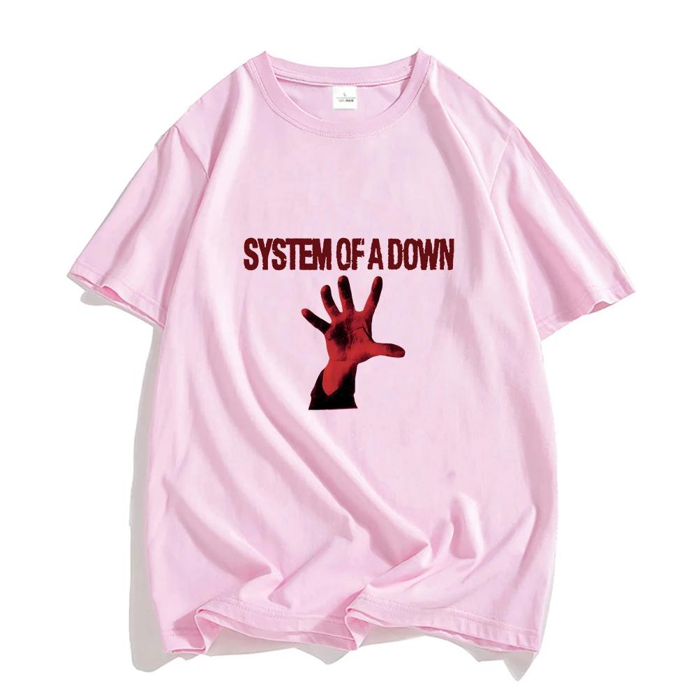 System of A Down Shirts Retro Band Tees Summer Casual Clothes Creative Graphic Women Men T Shirt Printed Streetwear T-shirt