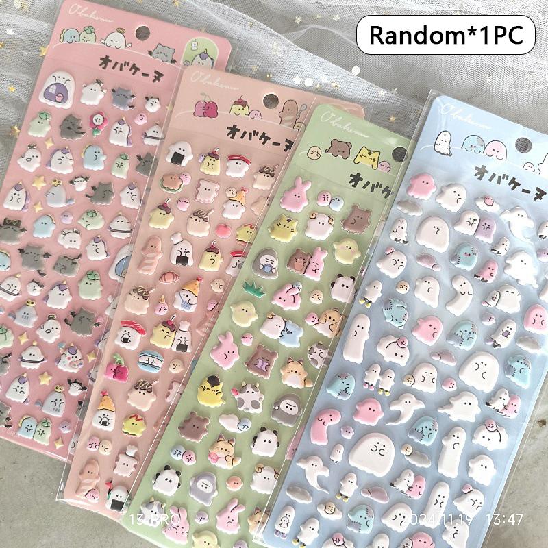 3D Cartoon Animal Stickers Kawaii 3D Decoration Stickers Stationery Sticker Scrapbook Sticker Decals DIY Phone Case Sticker