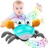 Flat Ground Escape Dancing Crab Toy Light&Music Crab Interactive Toy  Children's Toy