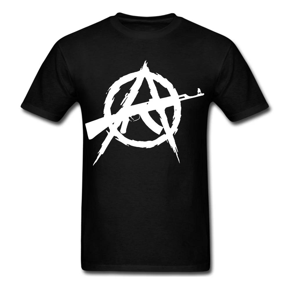 Anarchy Anarchist 2nd amendment Gun rights assault rifle gun symbol t shirt XXXL
