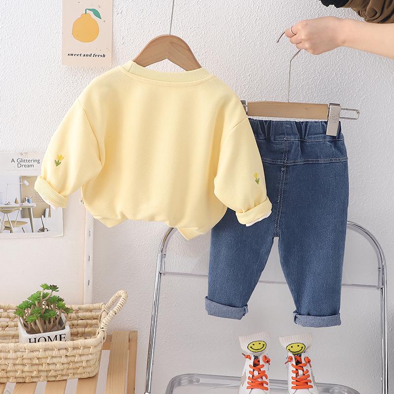 Neue Frühling Herbst Baby Mädchen Kleidung Kinder Jungen Freizeit T-Shirt Hose 2Stk/Sets Säuglingsoutfits Kleinkind Kostüm Kinder Trainingsanzüge