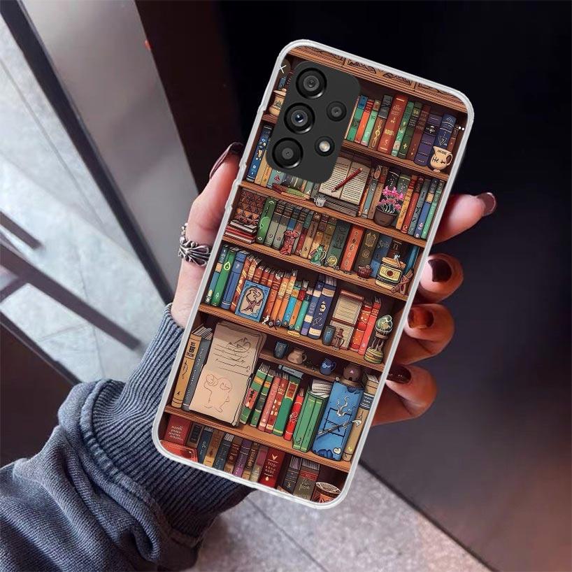 Read Books illustration Reading Phone Case For Samsung Galaxy A17 A16 A15 A14 A13 A57 A56 A55 A54 A53 A37 A36 A35 A34 A33 A26 A2