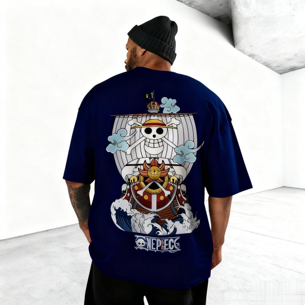 2026 Nouveau T-shirt à Manches Courtes Imprimé Anime 'One Piece' T-shirt Unisexe Haut pour Homme T-shirt d'Été Style Y2K Street Wear