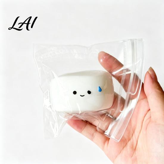 Cartoon Bun Squeeze Toy 1/2/3Pcs Expression White Steamed Sensory Pinch Desk Stress Reliever Fidget Focus Work Study Relief Hand Relaxation
