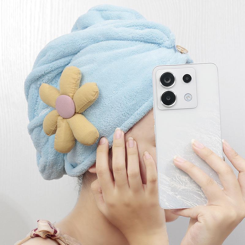 Microfiber Coral Fleece Quick-Dry Hair Wrap Towel