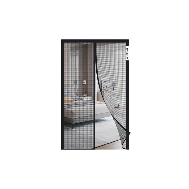 Magnetic Window Screen for Entrance Door, Easy Installation, Automatic Closing, Quiet, Easy Entry and Exit, for Entrance Doors, Back Doors, Balconies,