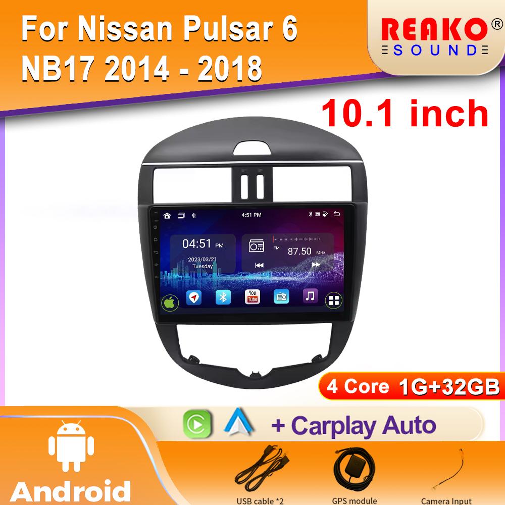 

Android Car Radio для Nissan Tiida C12 Pulsar B17 2011-2016 Мультимедиа Bluetooth Плеер Навигация 4G GPS Carplay стерео 4 core 1GB+32GB carplay