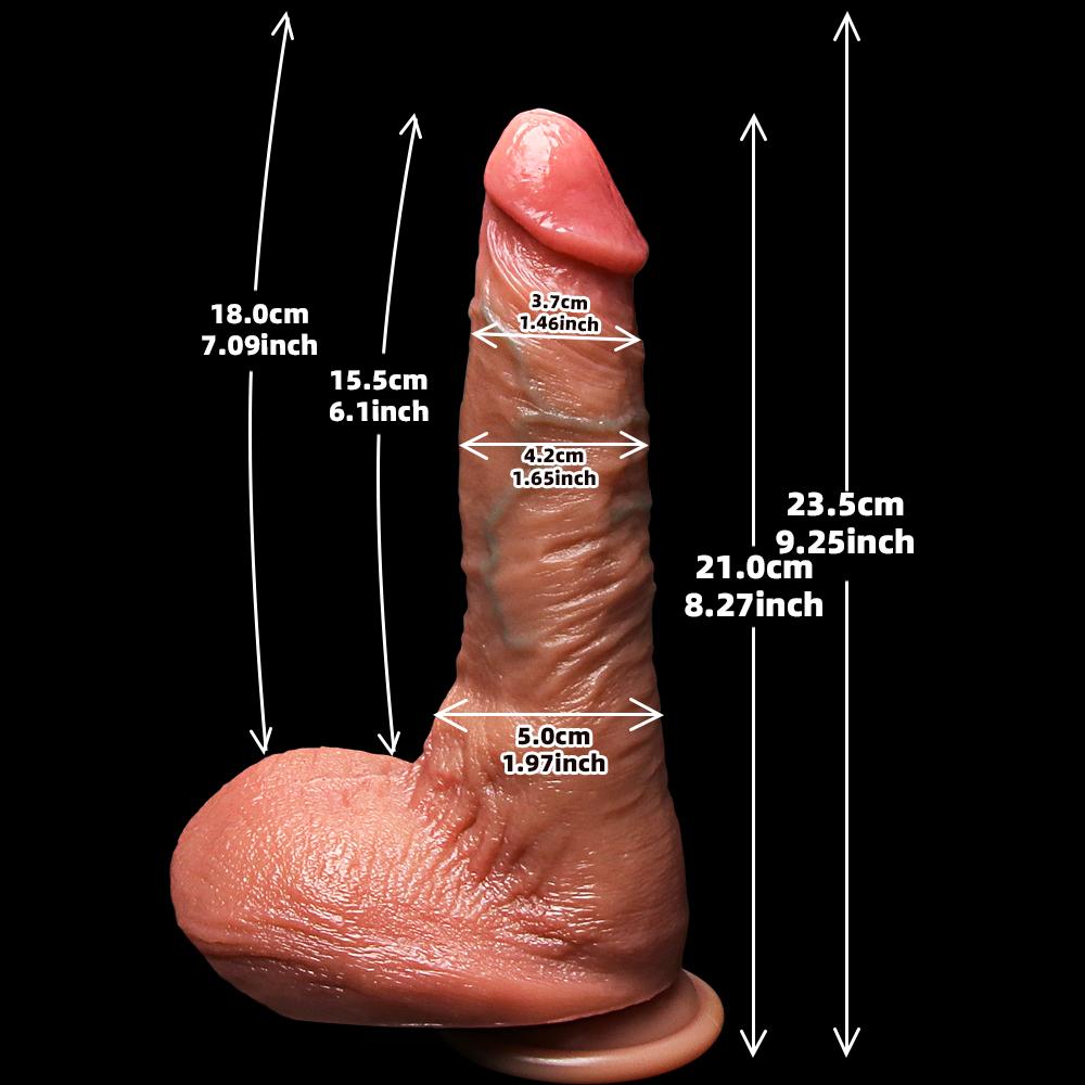 Realistic Soft Dildo Big Glans Cock Double Silicone Penis Vaginal Masturbation Suction Cup Dick Woman Man Anal Sex Toys