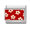 Modisches Personalisierbares DIY Rote Farbe Italienisches Charm-Armband Blume Katze Auto Herz Ziffer 9 Perle 9mm Armband Edelstahl Schmuck