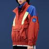 Li Ning New York Fashion Week Series Stand Collar Loose Pullover Sports Jacket Men Jacket Caramel AJDP277-3