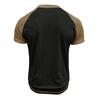 Men's Summer Short Sleeve T-Shirt Fashion Patchwork Henry Collar Button Casual Tees Tops