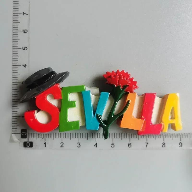 Spanien Madrid Kühlschrankmagnete Touristensouvenir Cordobam Barcelona Sevilla Toledo Magnetische Kühlschrankaufkleber Sammlung Geschenke