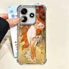Vintage Alfons Mucha Primavera Plating Phone Case For Xiaomi Poco X5 X6 X7 X8 Pro Max F8 Ultra F7 M8 M7 M5S Redmi 15C 15 14C 13C