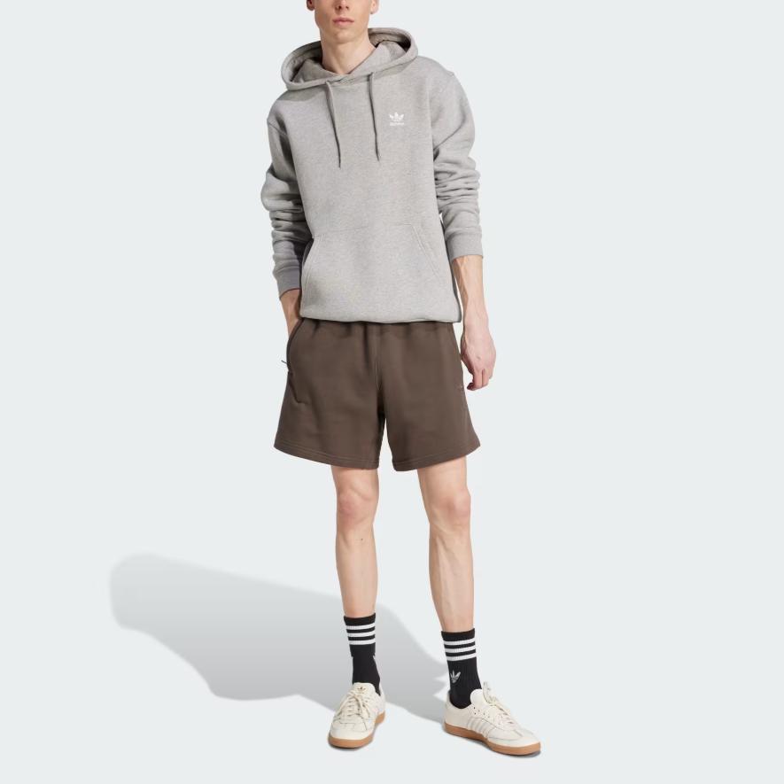 adidas Originals Premium Essentials Casual Shorts Men's Dark Shadow Olive JD3326