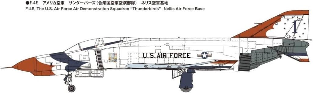 Fine Molds Aircraft Series Air Force Thunderbirds Fighter Plane Plastic Model 72941 1/72 U.S. F-4E