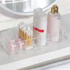 2PCS 8 Compartments Eyeshadow Makeup Organiser Removable Clear Acrylic Cosmetic Storage Box Rawer for Dresser Washbasin Bathroom