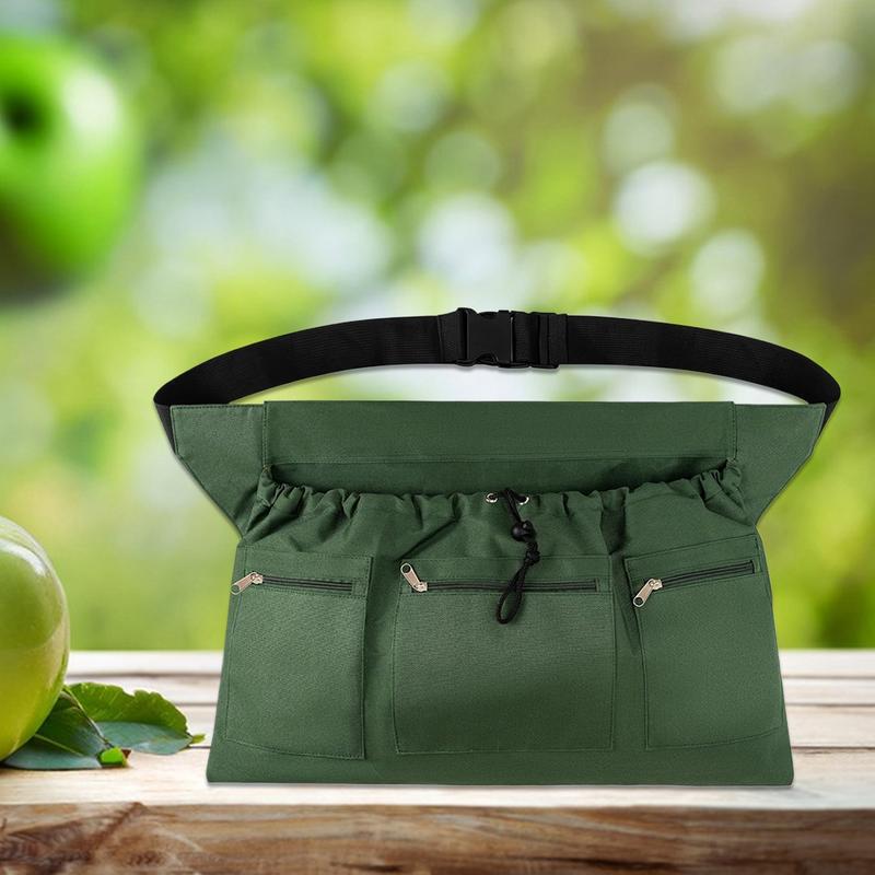 Garden Apron For Harvesting Planting Apron With Drawstring Pockets Heavy Duty Safety Gardening Accessories For Storing Small