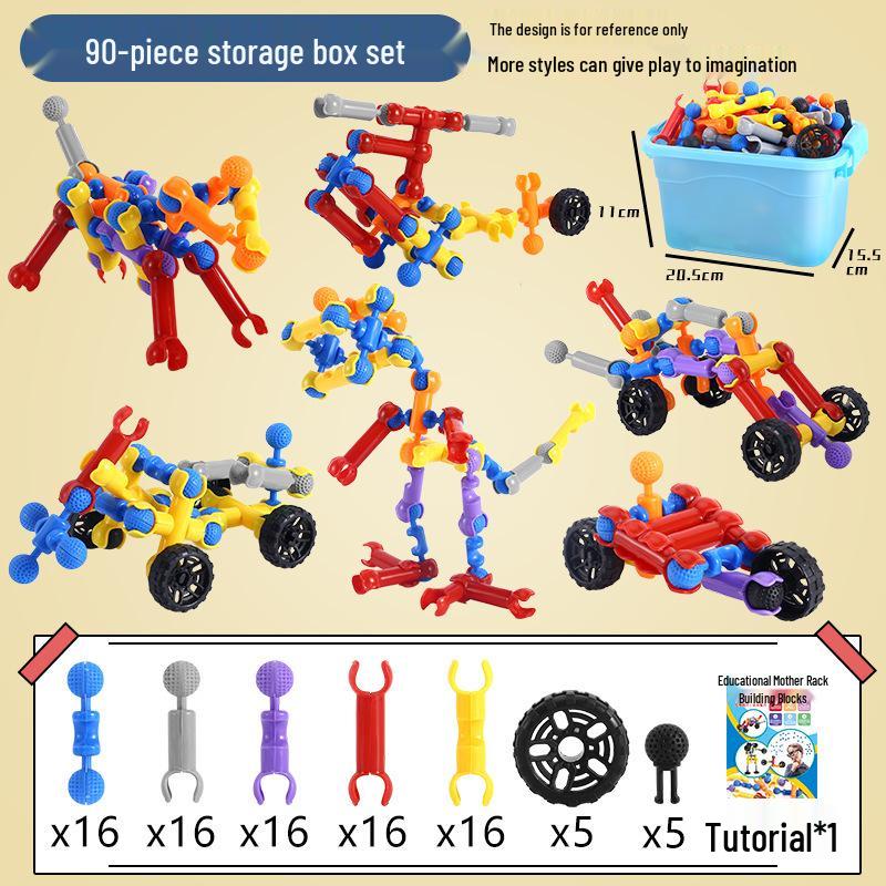 Cross-Border Children's Versatile Large Skeleton Joint Building Blocks for DIY Kindergarten Educational Play