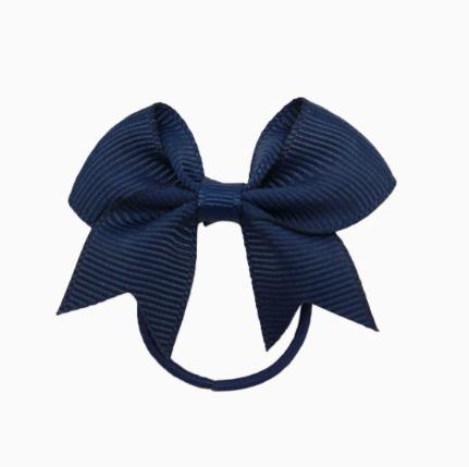 

color ribbed hair tie with bow #1 One Size