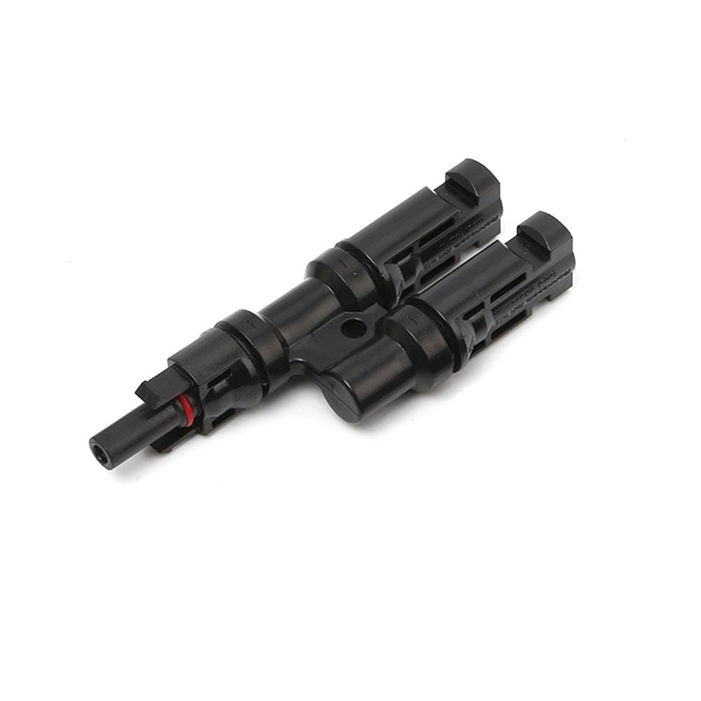 1 Pair*Branch Connector For  Solar Panel T Branch Connector Cable Splitter Coupler Combiner Solar Energy Adapter