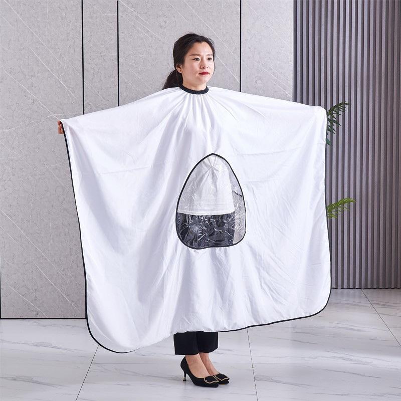 Transparent Viewing Window Salon Hairdressing Cape Barber Apron Haircut Cloak Shave Apron Barber Shop Hairdressing Tool