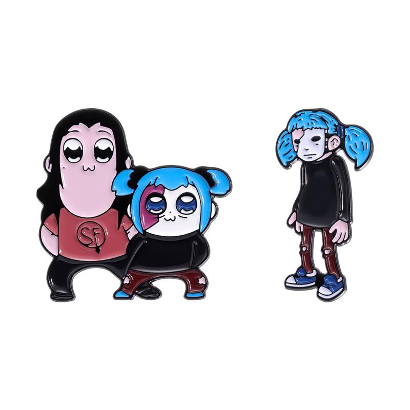 3pcs/set Cartoon Anime Movie Role Brooch Enamel Pins Custom Film Peripheral Souvenir Badges Clothes Lapel Gift for Friend