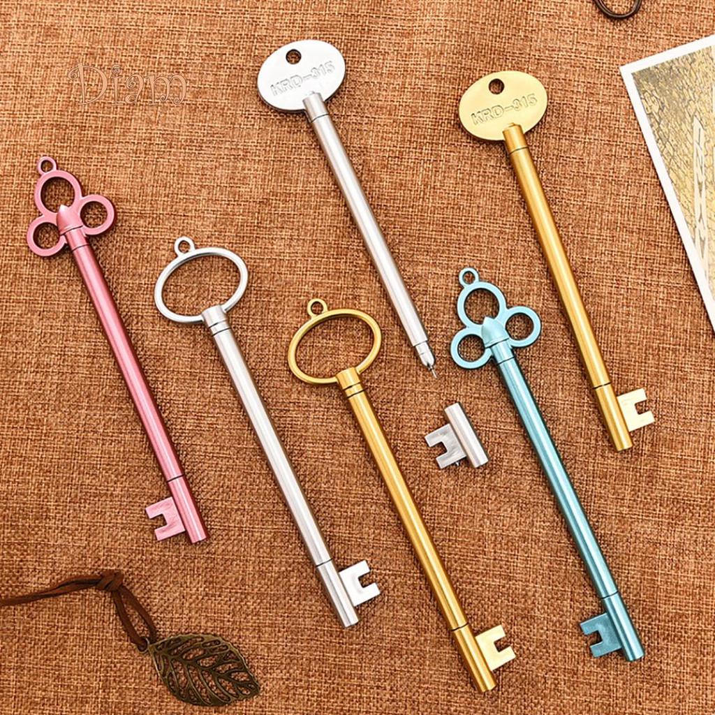 Elens Store 0.5mm Creative Key Shape Gel Pen School Office Writing Stationery Student Gift