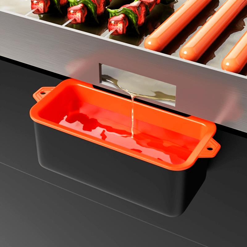 Silicone Grease Cup Liners, Durable Grease Catcher Liner, Reusable Grill Grease Tray, Replacement of Aluminum Foil Drip Tray, Essential Accessories