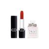 DIOR Vivid Blue Gold Lipstick Perfume Sample Makeup Sample Pack Set Velvet Satin 1.5g+5ml Mother's Day Gift For Mom