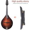 Dilwe Mandolin Bridge, Adjustable Ebony Bridge Mandolin Instrument DIY Repair Parts