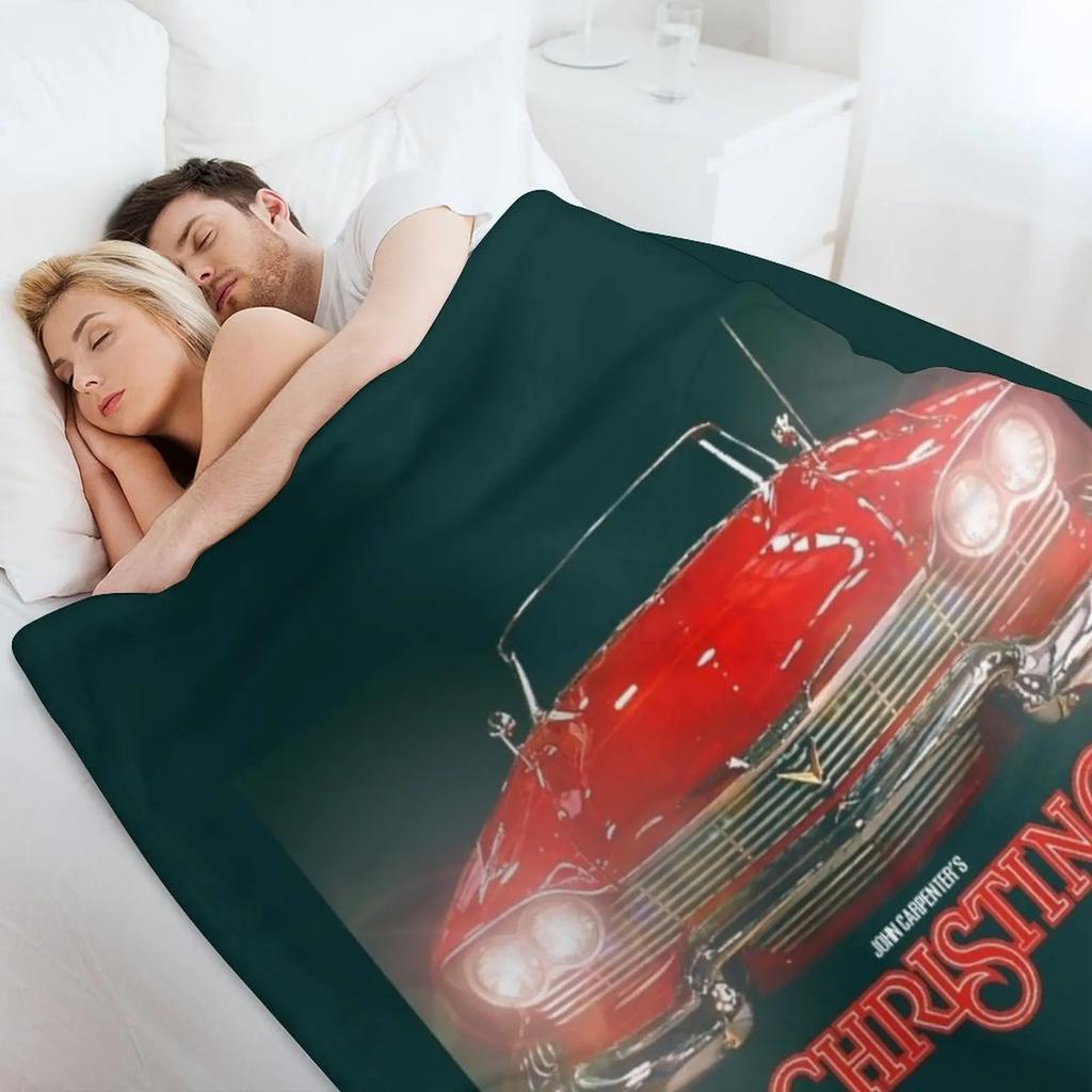 New Christine Horror Movie Throw Blanket Blankets For Sofas Kid'S Custom Nap Blankets