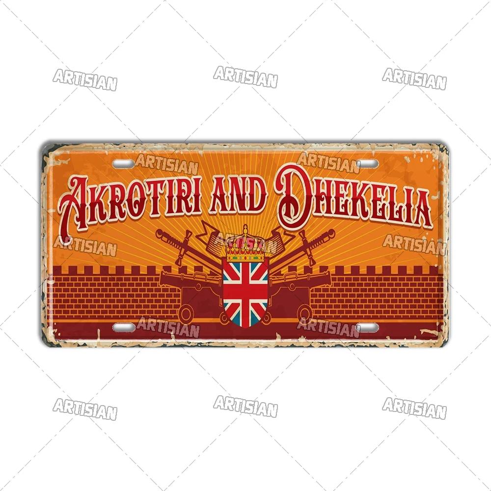 Artisian Britain Scotland Northern Ireland Landmark License Plate England UK Metal Tin Plaque United Kingdom City Car Metal Sign