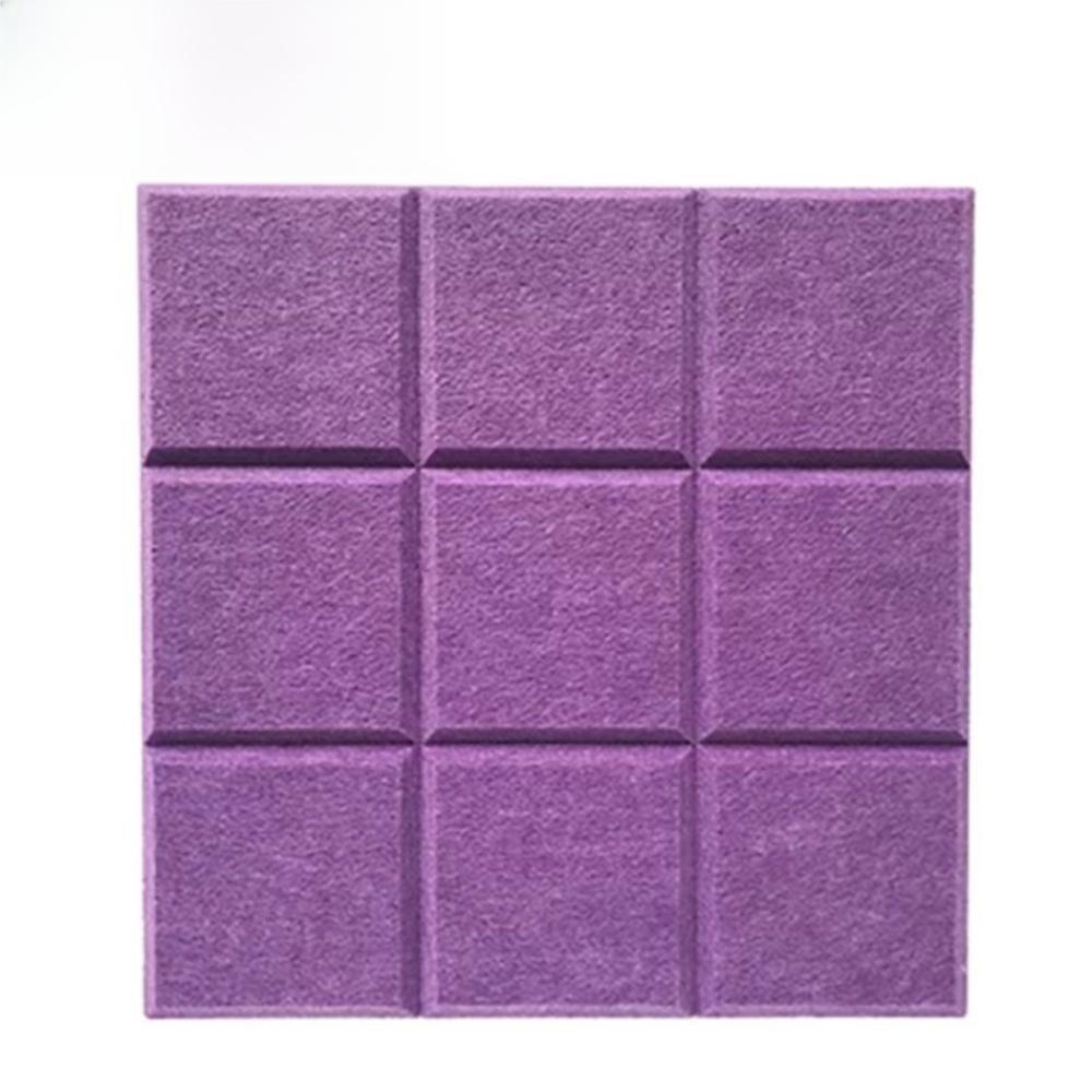 30x30cm Grid Felt Wall Panel Polyester Fiber Art Decorative Soundproof Board Background Wall Display Board Sound-absorbing Board