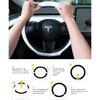 EVMODS for Tesla Steering Wheel Cover,Upgraded Leather Steering Wheel Protector fit Tesla Model Y/3 2026-2016 Juniper/Highland,Non-Slip,Breathable