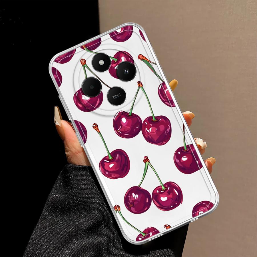 Fruit Cherry Soft Phone Cover Case for Xiaomi Poco X3 NFC X3 Pro