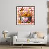 Flower in Bucket Printed Cross Stitch Kit DIY 11CT Thread Art Needlework Decor