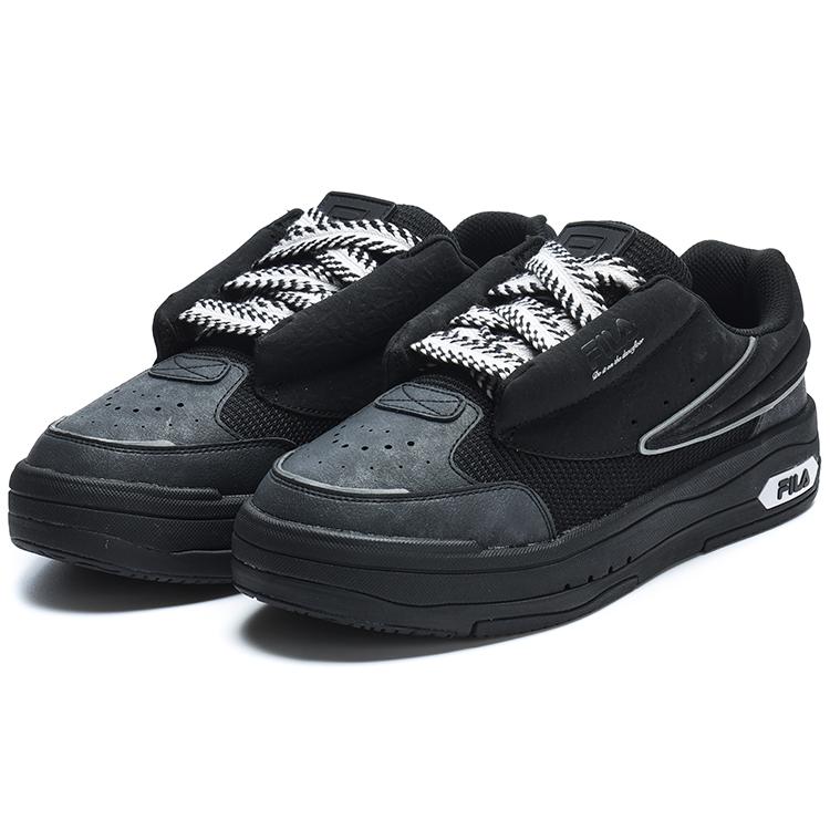 New FILA MIX Low Top Skateboard Shoes Men's Black F12M314203FBK