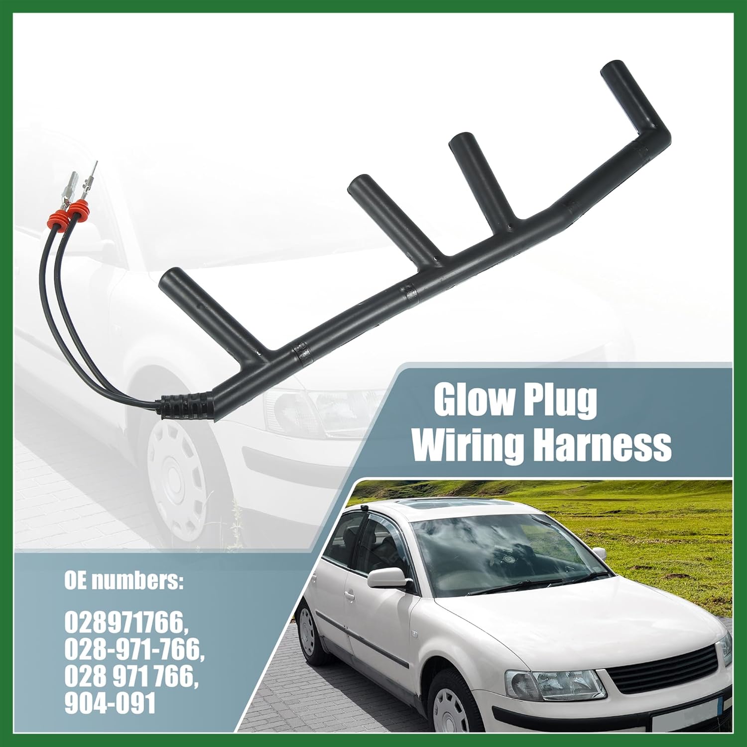 

Проводка свечей накаливания Motoforti с 2 проводами 028971766 для Volkswagen Beetle 1998-2003 для VW Golf Jetta 97-01 для VW Passat L4 1.9L Дизель 2 штырька