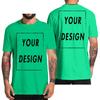 Camiseta Personalizada para Homens Design Eu Amo Seu Próprio Logo Texto Foto Grátis Ambos os Lados Tamanho UE Algodão Camiseta Personalizada
